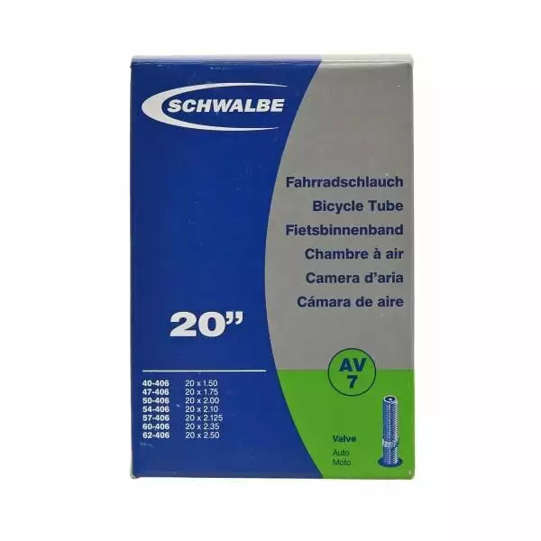 Chambre à Air SCHWALBE N°7 20x1,50/2,50 Schrader 40 Mm 4 Chambre à Air SCHWALBE N°7 20x1,50/2,50 Schrader 40 Mm – Image 4