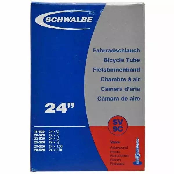 Chambre à Air SCHWALBE N°9C 24x0,75 - 1,10 Presta 40 Mm 4 Chambre à Air SCHWALBE N°9C 24x0,75 - 1,10 Presta 40 Mm – Image 4