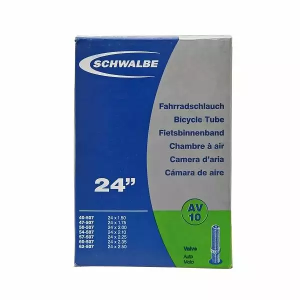 Chambre à Air SCHWALBE N°10 24x1,50/2,50 Schrader 40 Mm 1 Chambre à Air SCHWALBE N°10 24x1,50/2,50 Schrader 40 Mm
