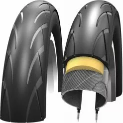 Pneu SCHWALBE KID PLUS Puncture Guard (47-288) 14x2.0 Noir