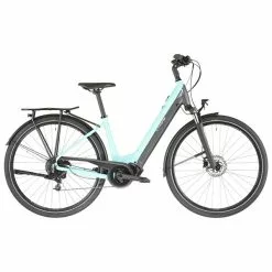 VTC électrique BIANCHI T-TRONIK C-TYPE SUNRACE X5 WAVE Turquoise/Noir 2023