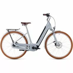 Vélo De Ville Électrique CUBE ELLA CRUISE HYBRID 500 Gris 2023 -France Vélo Soldes 2023 Cube Ella Cruise Hybrid 500 Easy Entry grau5B600x6005D 6