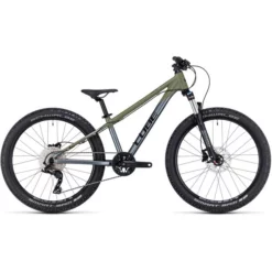 VTT CUBE REACTION 240 TM 24" Gris/Olive 2023 -France Vélo Soldes 2023 Cube Reaction 240 TM Kinder oliv grau5B600x6005D 6