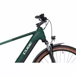 Vélo De Randonnée Électrique CUBE TOURING HYBRID ONE 625 DIAMANT Vert 2023 -France Vélo Soldes 2023 Cube Touring Hybrid ONE 625 gr n braun5B600x6005D 7