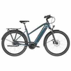 Vélo De Ville Électrique WINORA SINUS N8 TRAPEZ Bleu Pétrole 2023