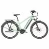 Vélo De Ville Électrique WINORA SINUS R8 ECO TRAPEZ Vert 2023