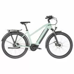 Vélo De Ville Électrique WINORA SINUS R8 ECO TRAPEZ Vert 2023