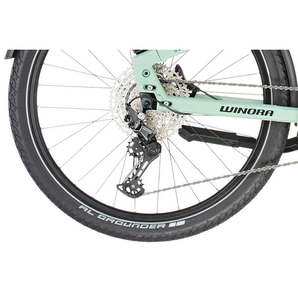 Vélo De Randonnée Électrique WINORA YAKUN 12 TRAPEZ Vert 2023 5 Vélo De Randonnée Électrique WINORA YAKUN 12 TRAPEZ Vert 2023 – Image 5