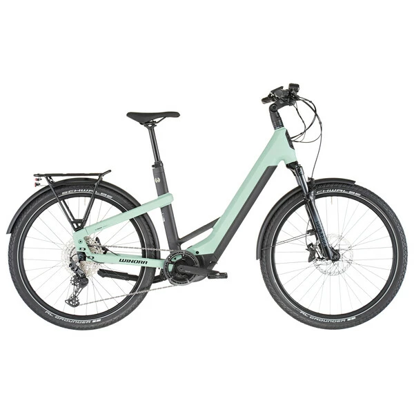 Vélo De Randonnée Électrique WINORA YAKUN 12 TRAPEZ Vert 2023 10 Vélo De Randonnée Électrique WINORA YAKUN 12 TRAPEZ Vert 2023 – Image 10