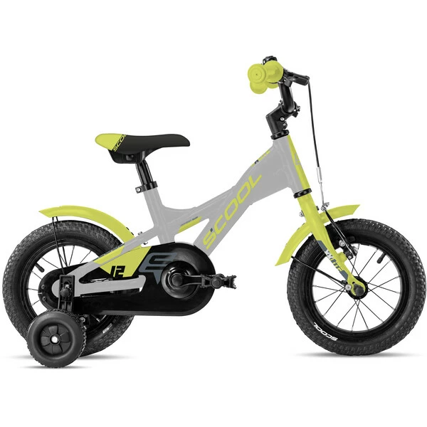 Vélo De Ville S'COOL XXLITE ALU 12" 1V Argent/Jaune 2022 1 Vélo De Ville S'COOL XXLITE ALU 12" 1V Argent/Jaune 2022