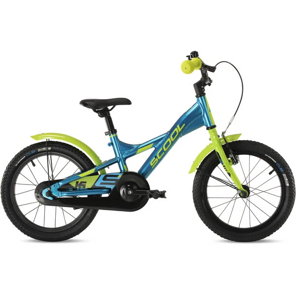 Vélo Enfant S'COOL XXLITE Alu 1V 16" Bleu/Vert 2022 1 Vélo Enfant S'COOL XXLITE Alu 1V 16" Bleu/Vert 2022