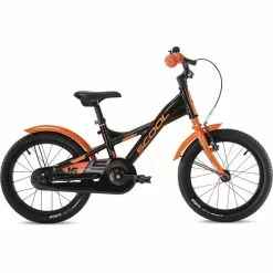 Vélo Enfant S'COOL XXLITE Alu 1V 16" Noir/Orange 2022