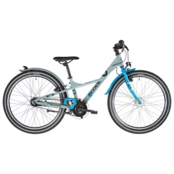 Vélo De Ville S'COOL XXLITE Alu 7V 24" Gris/Bleu 2022