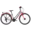 Vélo De Ville S'COOL CHIX TWIN Alu 21V 24" Gris/Rose 2022