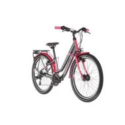 Vélo De Ville S'COOL CHIX TWIN Alu 21V 24" Gris/Rose 2022 -France Vélo Soldes 2023 s cool chiX twin alloy 24 21 S Kinder grau pink5B600x6005D 14